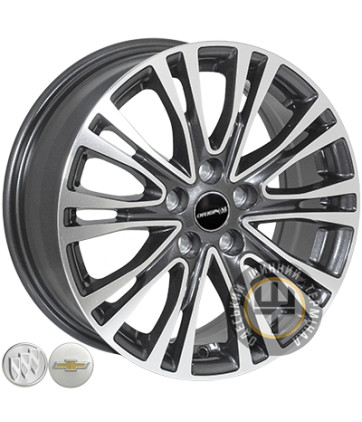 ZF TL1358NW 6.5x16 5x105 ET39 DIA56.6 Темно-серый с алмазной пылью полностью полированный