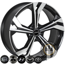 Zorat Wheels BK5873 8.5x20 5x112 ET35 DIA66.6 Black polished (Черный с полированной лицевой частью)