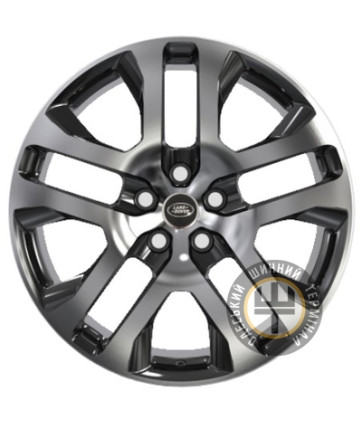 Replica FORGED LR2241 8.5x20 5x120 ET41.5 DIA72.6 Gloss Black Machined Face (Черный глянцевый полированное лицо)