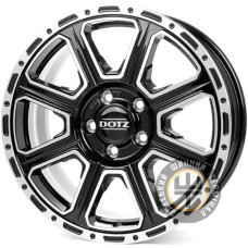Dotz Kalahari 7x16 6x139.7 ET24 DIA93.1 Black polished (Черный с полированной лицевой частью)