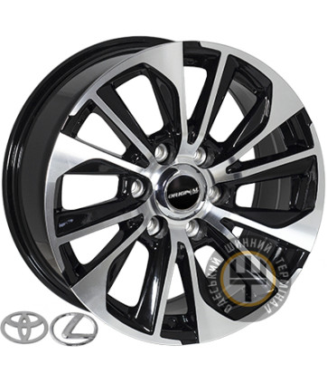 JH HP904 8x18 6x139.7 ET25 DIA106.1 Черный с алмазной механической обработкой лицевой поверхности