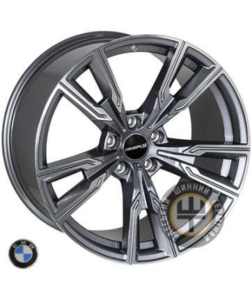 JH HP945 10x20 5x112 ET40 DIA66.6 Черный с алмазной механической обработкой лицевой поверхности