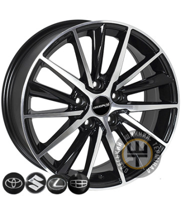 Zorat Wheels BK5809 6.5x16 5x114.3 ET40 DIA60.1 Black polished (Черный с полированной лицевой частью)