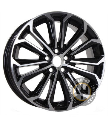 Replica Toyota GT 6129 6.5x16 5x114.3 ET40 DIA60.1 Machine black