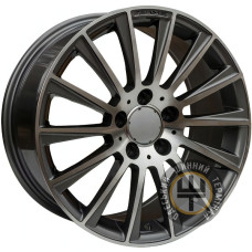 Replica CT1459 8.5x20 5x112 ET45 DIA66.6 Gun metal full polish (Темно-серый с полированным ободом)