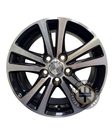Replica CT2301 6.5x16 5x114.3 ET45 DIA60.1 Черный с алмазной механической обработкой лицевой поверхности