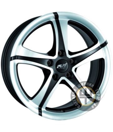 Aleks 5320 8x18 5x112 ET45 DIA73.1 Matt Black Machine Face (Черный матовый с полировкой)