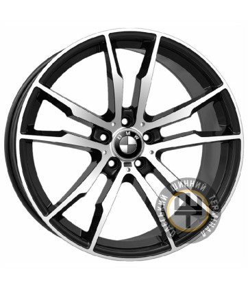 Sportmax Racing SR-9413 11x20 5x120 ET37 DIA74.1 Черный с металиком полированное лицо