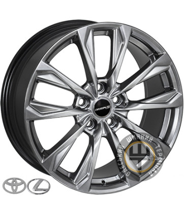 JH AO85009 8x18 5x114.3 ET45 DIA60.1 Hyper black (Насыщенный черный, иногда темно-серебристый)