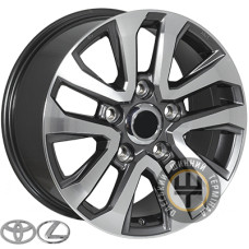 JH H706 8.5x18 5x150 ET58 DIA110.1 Gun metal full polish (Темно-серый с полированным ободом)