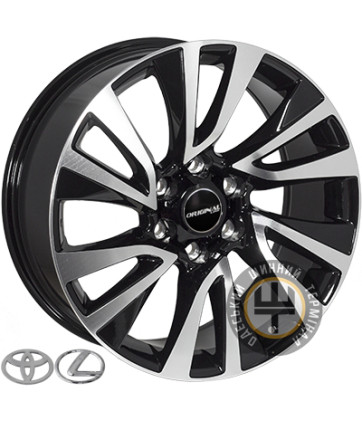 JH H871 8.5x20 6x139.7 ET25 DIA106.1 Черный с алмазной механической обработкой лицевой поверхности