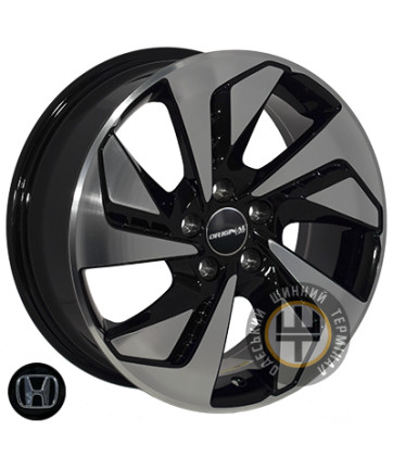 ZF TL5849(H553) 7x18 5x114.3 ET50 DIA64.1 Черный с алмазной механической обработкой лицевой поверхности