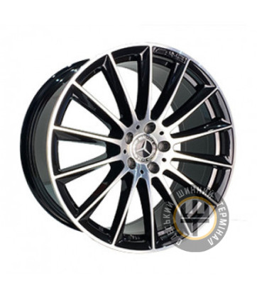 Replica MR580 10x20 5x112 ET48.1 DIA66.6 Gun metal full polish (Темно-серый с полированным ободом)