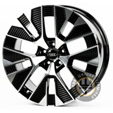 Replica A624 9.5x21 5x112 ET35 DIA66.45 Черный с алмазной механической обработкой лицевой поверхности