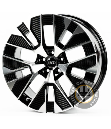 Replica A624 9x21 5x112 ET37 DIA66.5 Black full polish