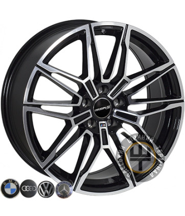Zorat Wheels BK5938 9x19 5x112 ET42 DIA66.6 Black polished (Черный с полированной лицевой частью)