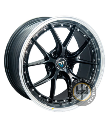 VLF VLF-P06 8.5x18 5x120 ET35 DIA72.6 Матовый черный с алмазной обработкой и полки