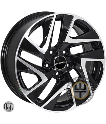 Zorat Wheels BK5025 7x17 5x114.3 ET45 DIA64.1 Black polished (Черный с полированной лицевой частью)