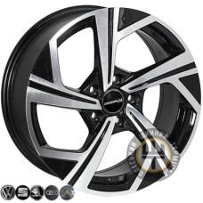 Zorat Wheels BK5851 8x18 5x112 ET45 DIA57.1 Black polished (Черный с полированной лицевой частью)
