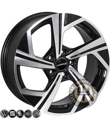 Zorat Wheels BK5851 8x18 5x112 ET45 DIA57.1 Black polished (Черный с полированной лицевой частью)