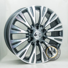 Replica Nissan GT A060 8x20 6x139.7 ET35 DIA78.1 Gun metal full polish (Темно-серый с полированным ободом)