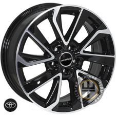 Zorat Wheels BK5463 6.5x16 5x100 ET39 DIA54.1 Black polished (Черный с полированной лицевой частью)