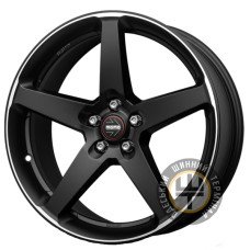 Momo Five 8x18 5x112 ET25 DIA79.6 Black Matt Polished (Черный матовый полированный)