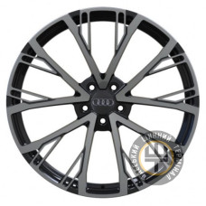 Replica FORGED A2110264 8.5x21 5x112 ET43 DIA66.5 Gloss black with dark machined face
