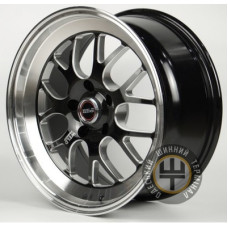CAST WHEELS CW7009 10.5x18 5x120 ET25 DIA72.6 Black Machining Lip Miling