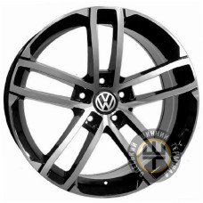 Replica Volkswagen CT-2279 6.5x15 5x112 ET38 DIA57.1 Серый, полированные спицы и обод
