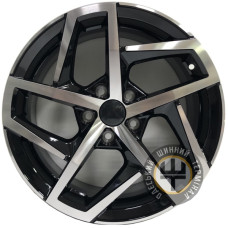 Replica Volkswagen CT-2237 7x17 5x112 ET38 DIA57.1 Machine black