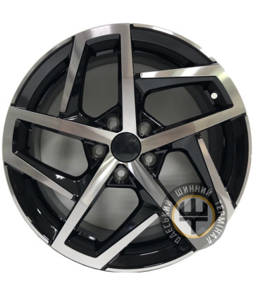 Replica Volkswagen CT-2237 7x17 5x112 ET38 DIA57.1 Machine black