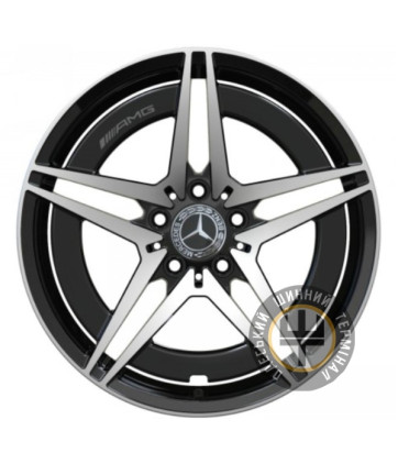 Replica FORGED MR2111249 7.5x18 5x112 ET38 DIA66.5 Gloss Black Machined Face (Черный глянцевый полированное лицо)