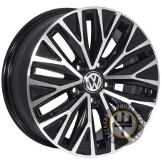 ZF TL0028 6.5x16 5x112 ET46 DIA57.1 Черный с алмазной механической обработкой лицевой поверхности