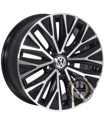 ZF TL0028 6.5x16 5x112 ET46 DIA57.1 Черный с алмазной механической обработкой лицевой поверхности