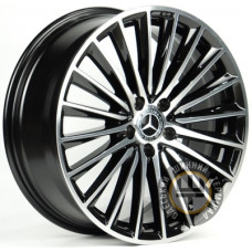 Replica MR582 7.5x19 5x112 ET40 DIA66.56 Gun metal full polish (Темно-серый с полированным ободом)