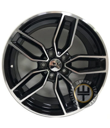 Replica Audi CT-1027 7.5x17 5x112 ET40 DIA66.6 Серый, полированные спицы и обод