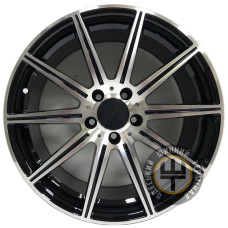 Replica Mercedes-Benz CT-1122 8.5x18 5x112 ET43 DIA66.6 Серый, полированные спицы и обод