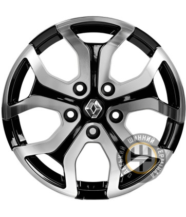 Replica RN896 6.5x16 5x114.3 ET50 DIA66.1 Gloss Black Machined Face (Черный глянцевый полированное лицо)