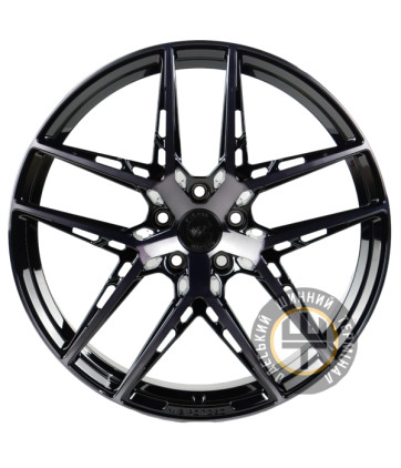 WS FORGED WS22843 9x20 5x112 ET42 DIA66.5 Gloss black with dark machined face