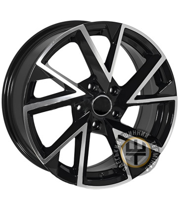 ZF 6057 6.5x16 5x100 ET35 DIA57.1 Черный с алмазной механической обработкой лицевой поверхности