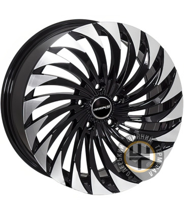 ZF 7247 7x17 5x114.3 ET35 DIA67.1 Черный с алмазной механической обработкой лицевой поверхности