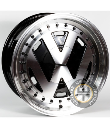 GT REW022-5 6.5x15 5x112 ET20 DIA66.5 Черный с алмазной механической обработкой лицевой поверхности