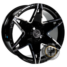 GT 6090 9x17 6x139.7 ET-12 DIA110.5 Black Matt (Черный матовый)