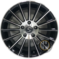 Sportmax Racing T-1098 7x16 5x114.3 ET40 DIA73.1 Black polished (Черный с полированной лицевой частью)
