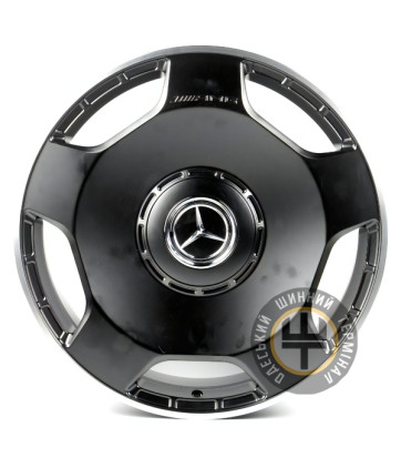 Replica FORGED MR1 11.5x23 5x112 ET47 DIA66.5 Satin black lip polish