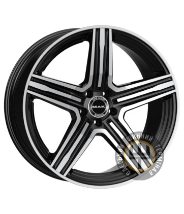 Mak LEWIS 9x20 5x112 ET41 DIA66.6 GlossS Black Mirror Ring