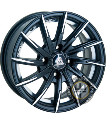 Replica Audi RD-S1 6x14 4x108 ET24 DIA65.1 Metall Cutting Black (Матовый черный с полировкой)