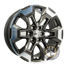GT LP170 7.5x17 6x114.3 ET25 DIA66.1 Черный с алмазной механической обработкой лицевой поверхности