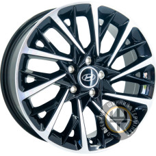 GT JA119 7.5x18 5x114.3 ET50.5 DIA67.1 Gun metal full polish (Темно-серый с полированным ободом)
